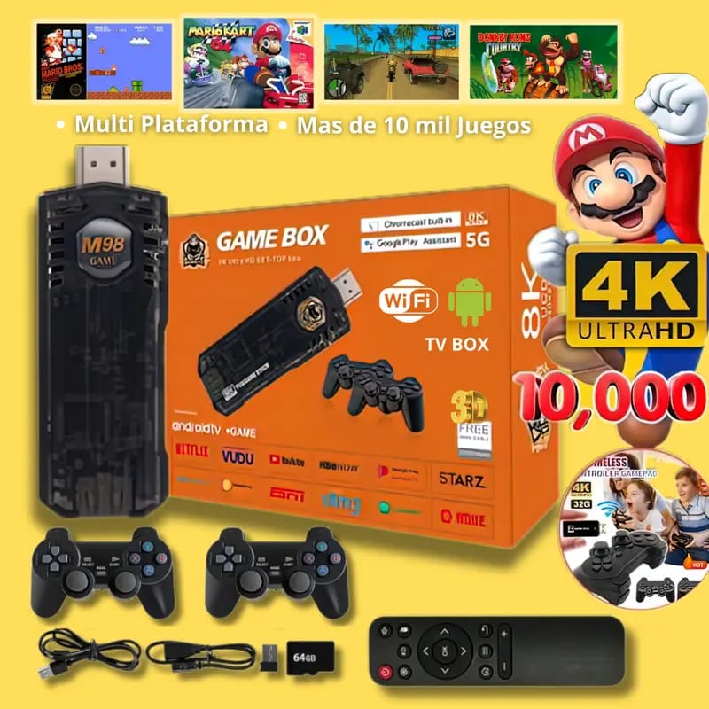 Game Box 8k + Android TV